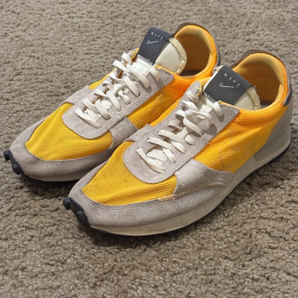 Nike Daybreak Type Laser Orange Men’s Size 9 White Grey Custom CJ1156-800